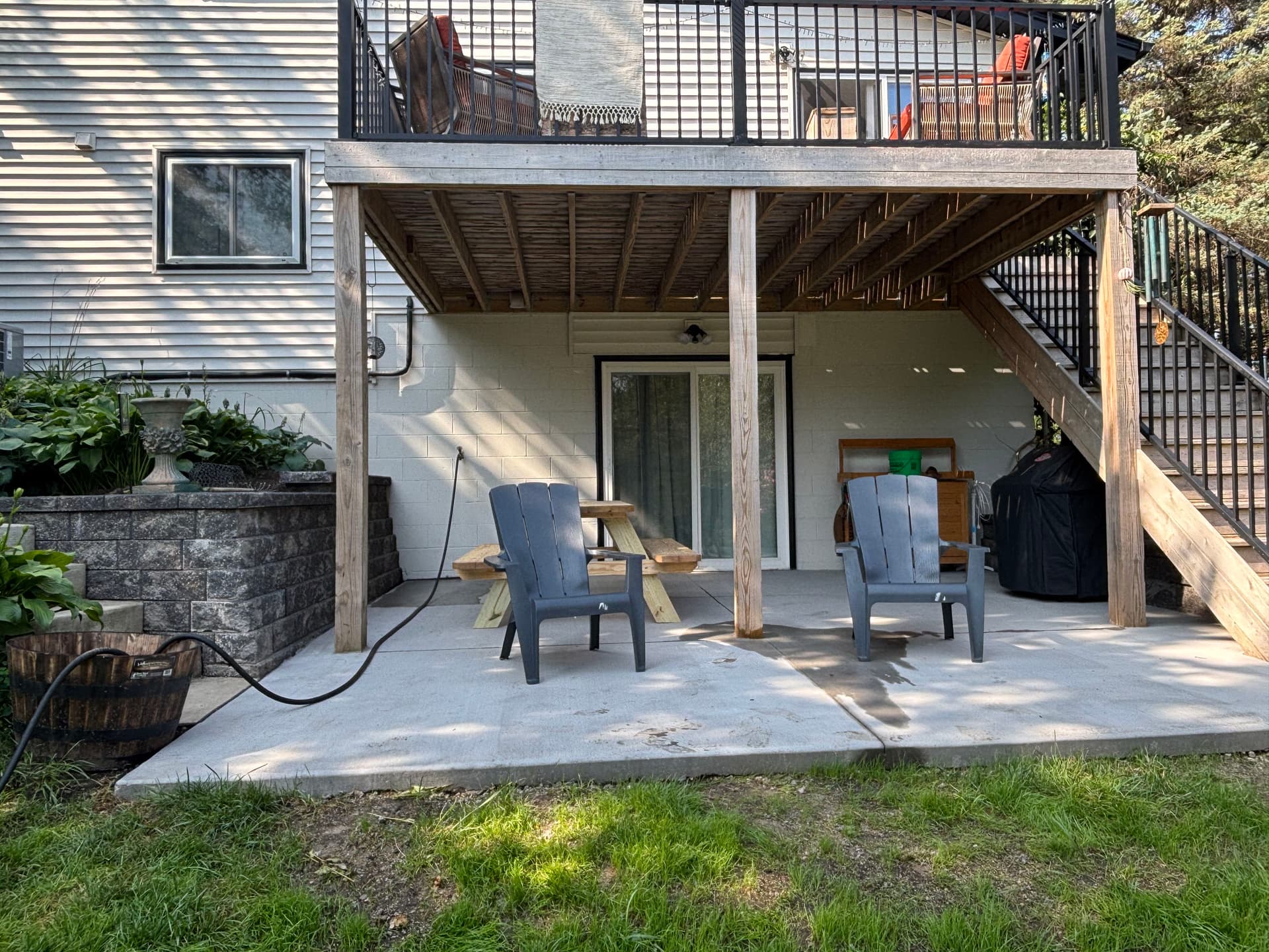 Retaining Wall and Concrete Pad Done Right in Apple Valley image