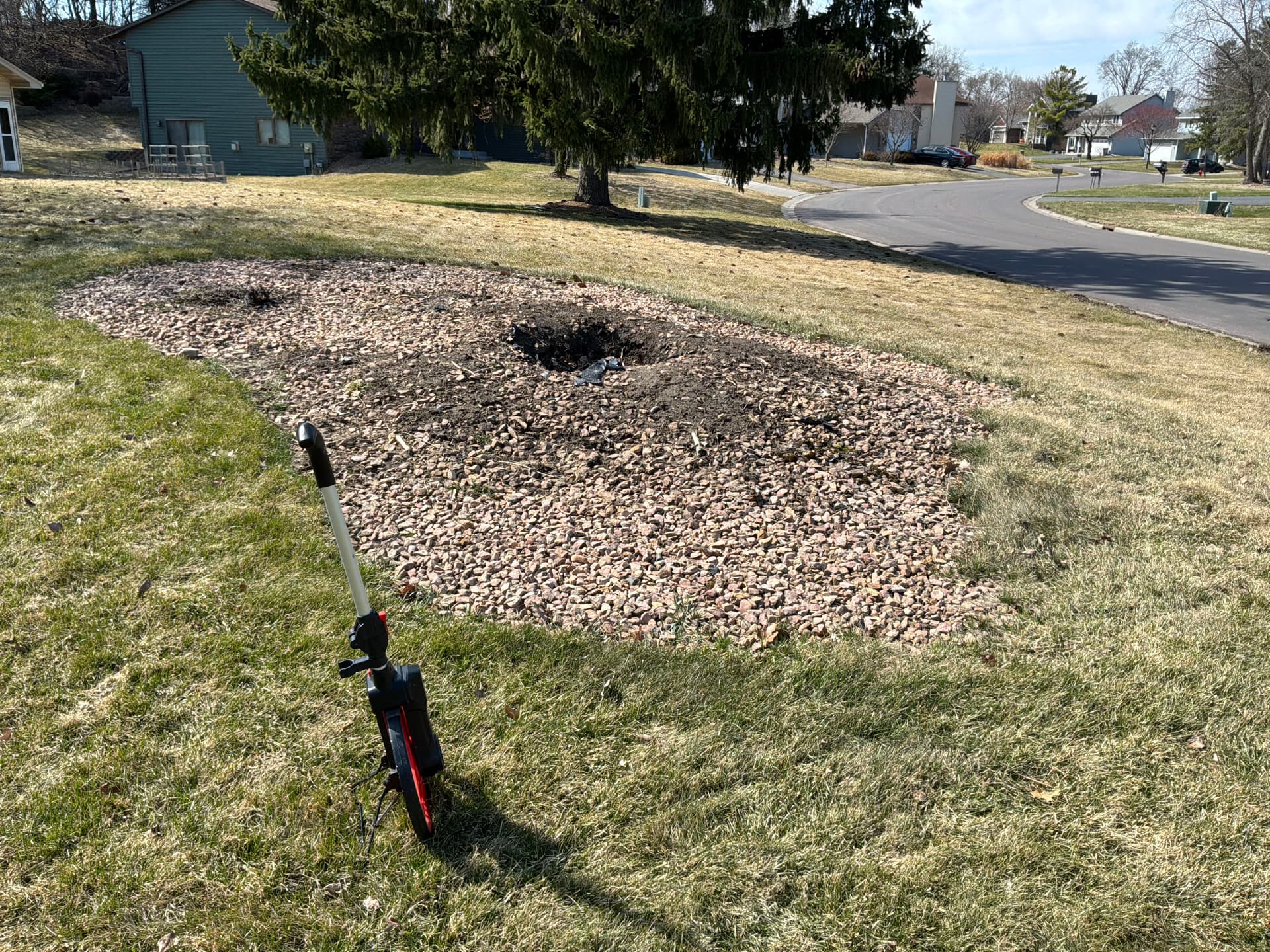 Gallery photos for Failing Timber Wall Gets a Versa-Lok Upgrade with Sod and a New Apple Tree: Image #5