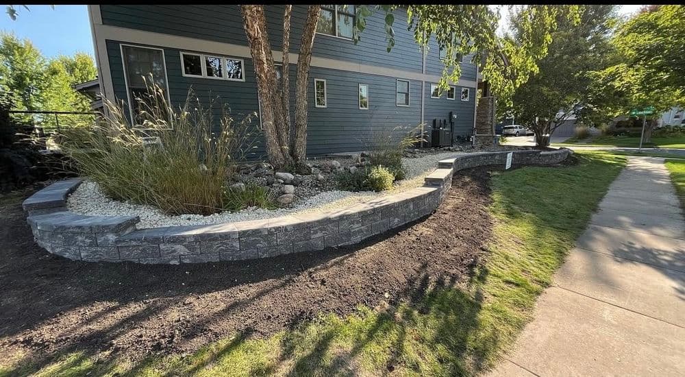 Curved Retaining Wall Project in Rosemount image