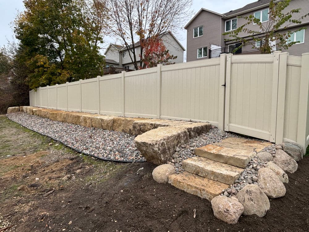 Gallery photos for Natural Stone Step System Installation in Rosemount: Image #2