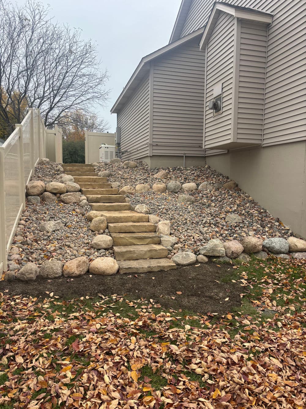 Gallery photos for Natural Stone Step System Installation in Rosemount: Image #3