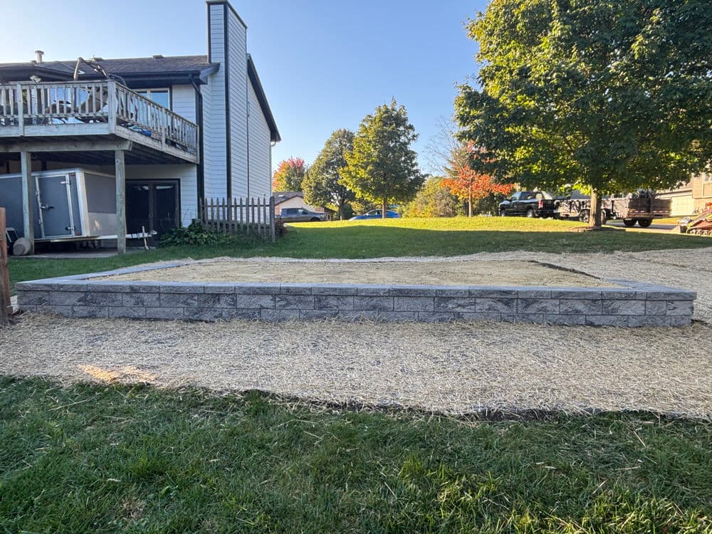 Gallery photos for Raised Shed Pad Installation in Farmington: Image #1