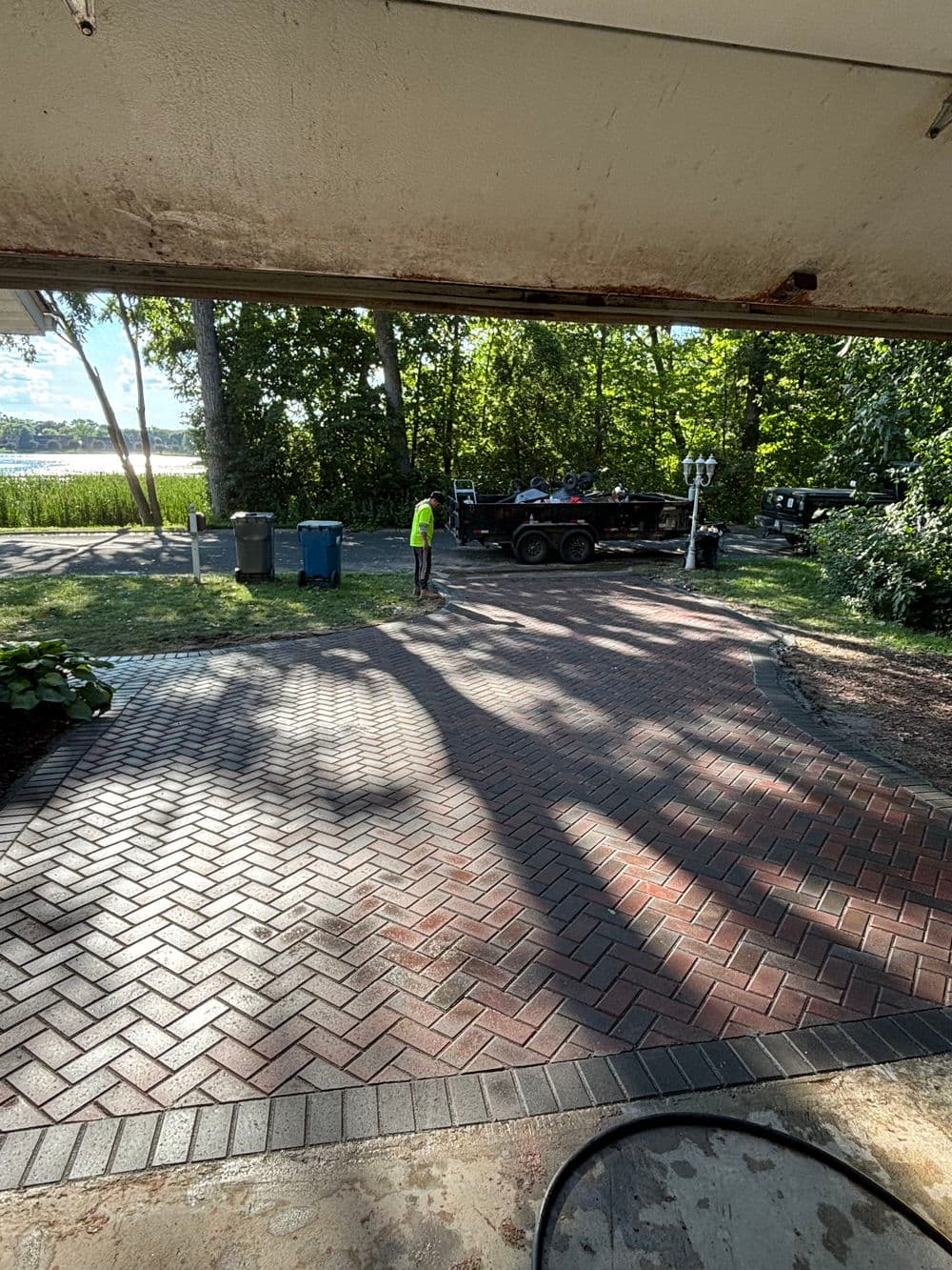 Gallery photos for Stunning New Herringbone Driveway in Minnetonka: Image #7