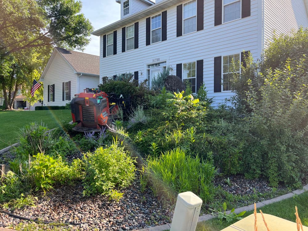Gallery photos for Retaining Wall and Landscape Cleanup in Lakeville MN: Image #1
