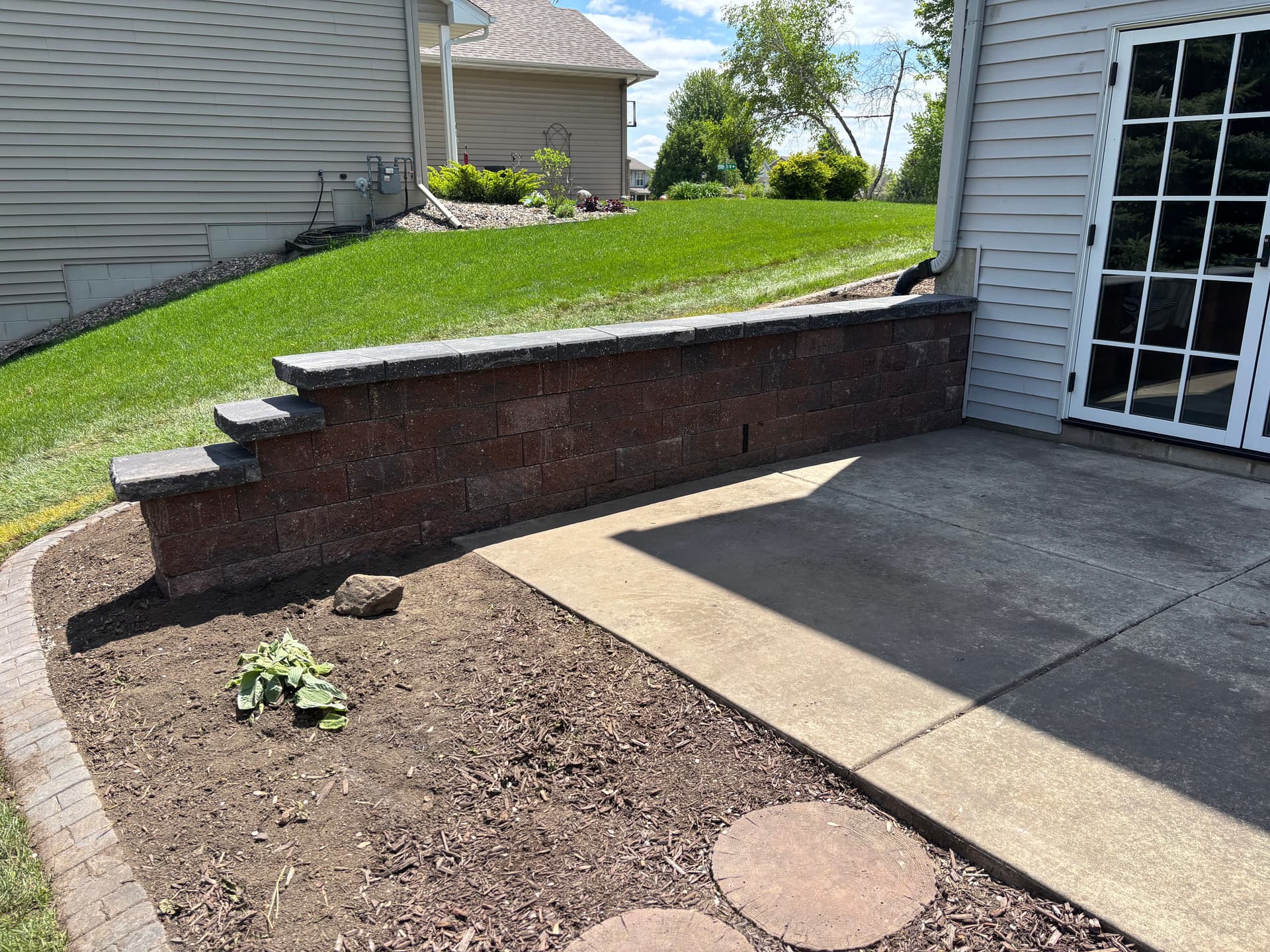 Gallery photos for Failing Retaining Walls Rebuilt Right With Versa-Lok and Proper Drainage: Image #1