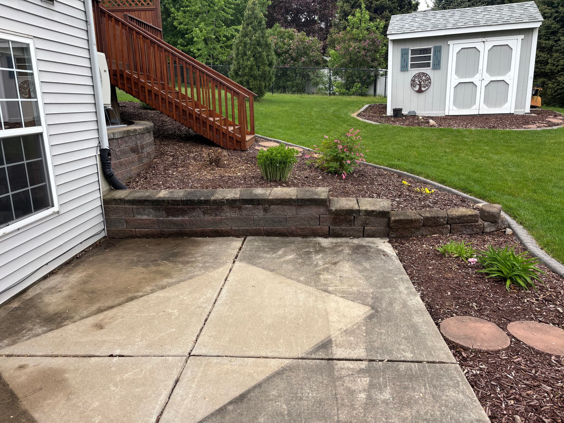 Gallery photos for Failing Retaining Walls Rebuilt Right With Versa-Lok and Proper Drainage: Image #2