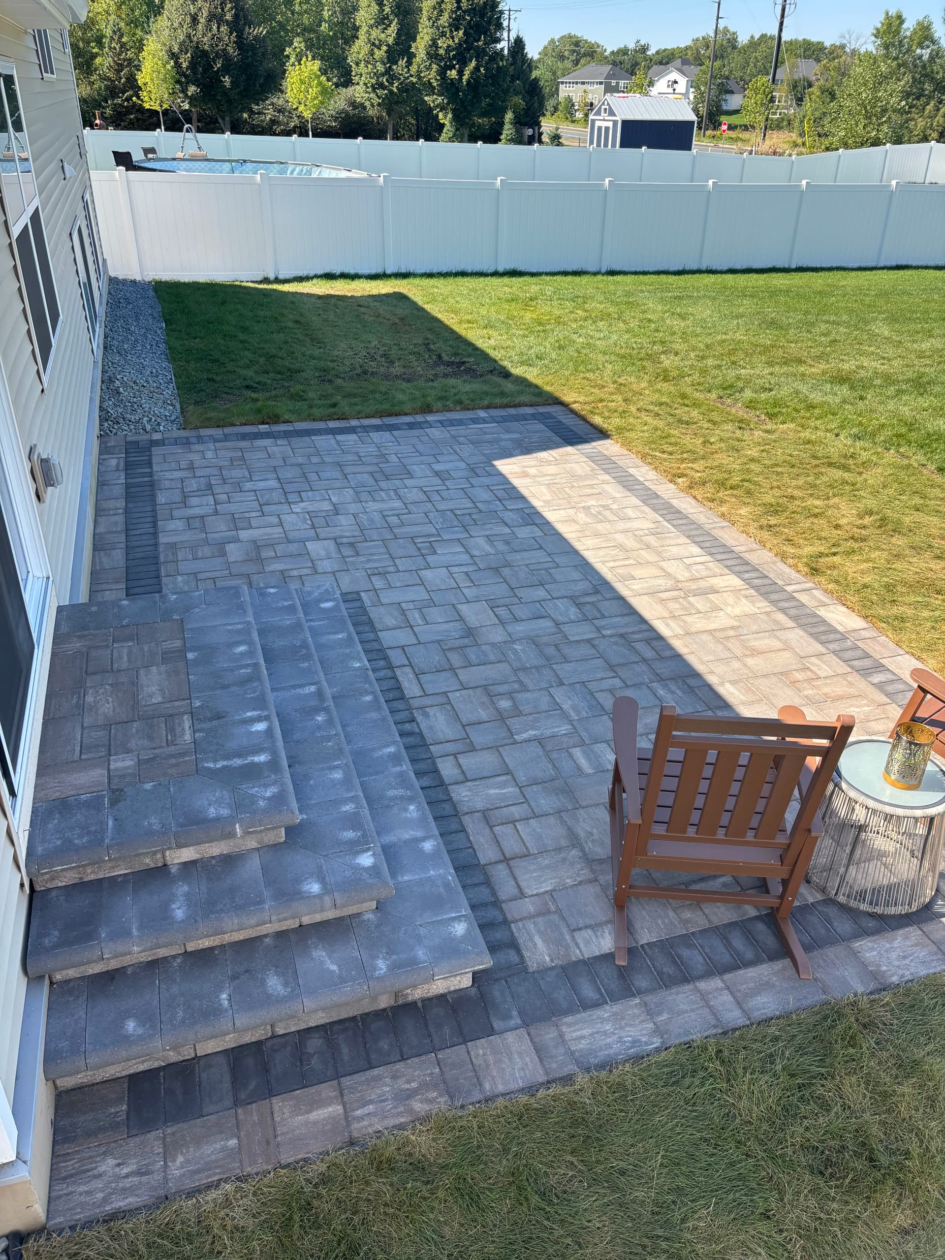 Gallery photos for Fresh Paver Patio Install in Rosemount MN: Image #3