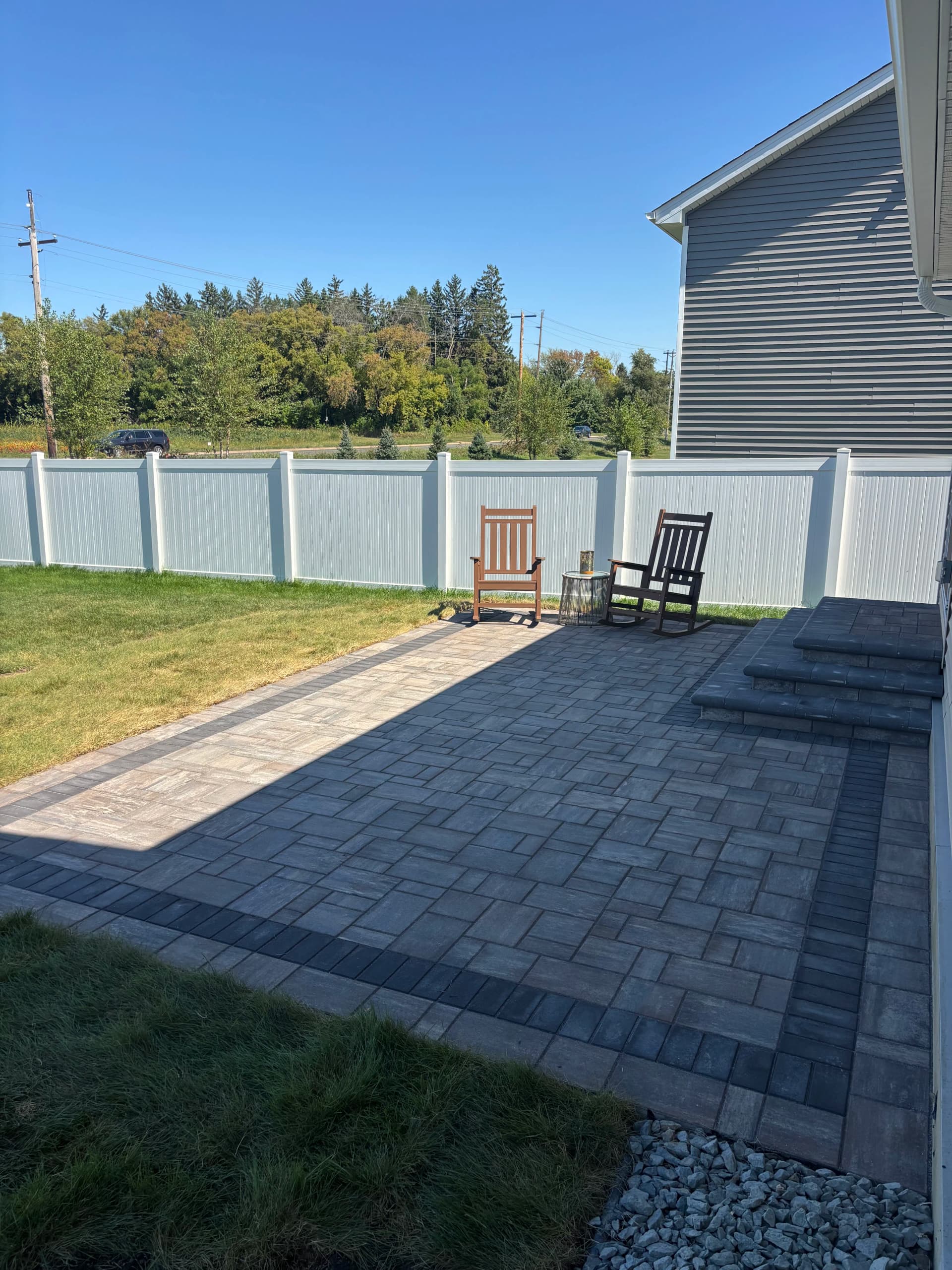 Gallery photos for Fresh Paver Patio Install in Rosemount MN: Image #1