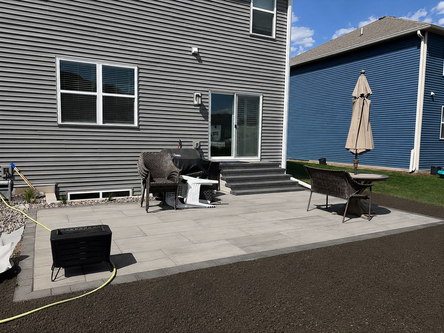 Backyard Paver Patio Build in Rosemount MN image