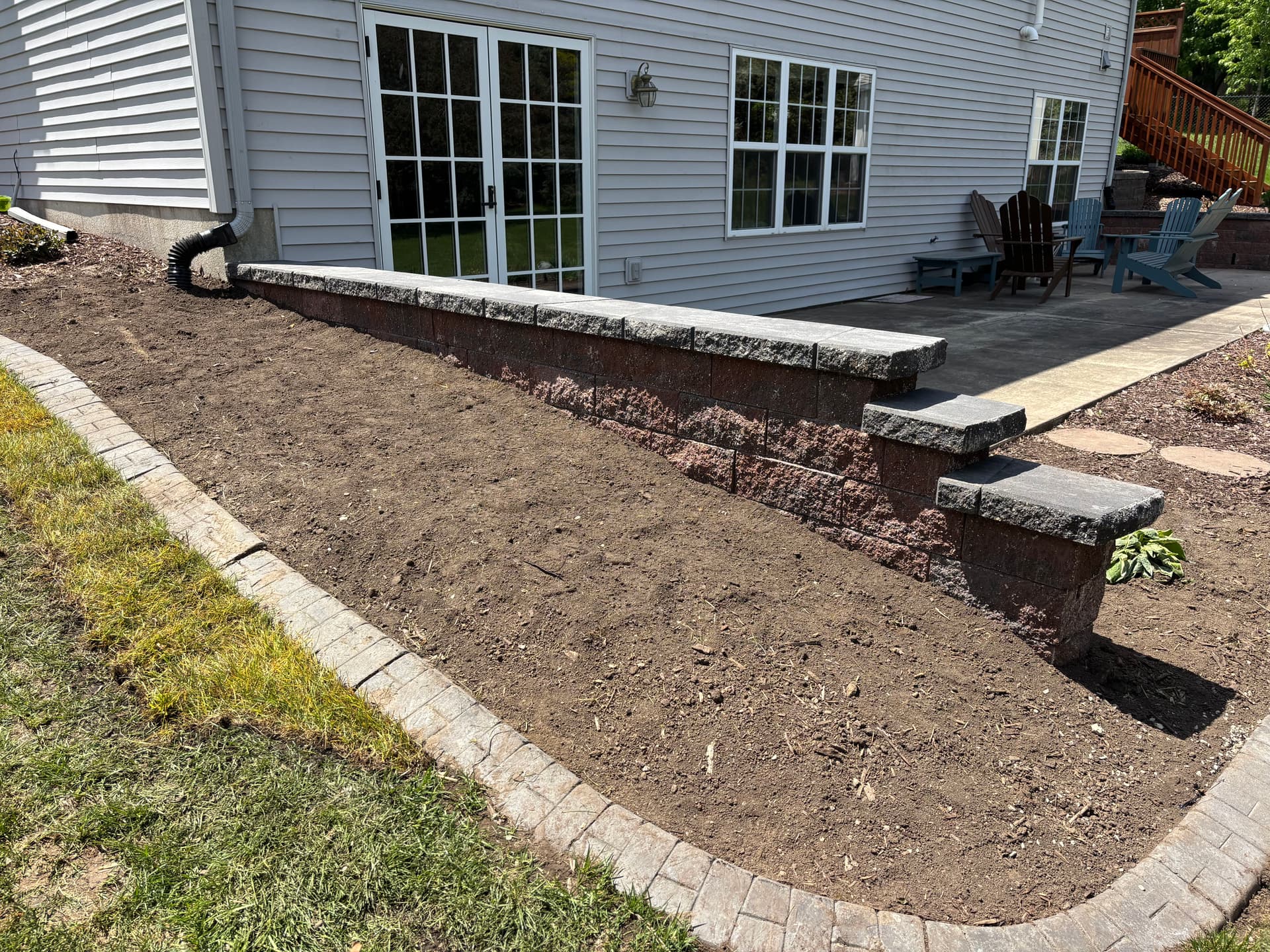 Gallery photos for Failing Retaining Walls Rebuilt Right With Versa-Lok and Proper Drainage: Image #7