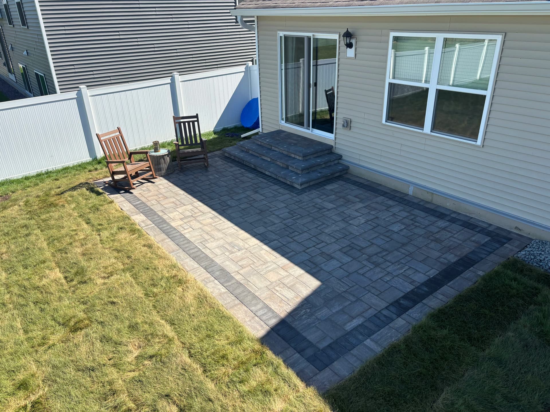 Fresh Paver Patio Install in Rosemount MN image