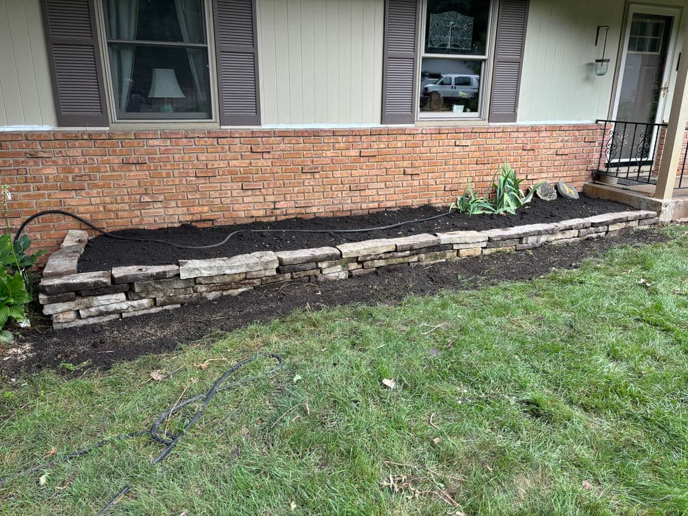 Natural Stone Retaining Wall Installation in Rosemount image