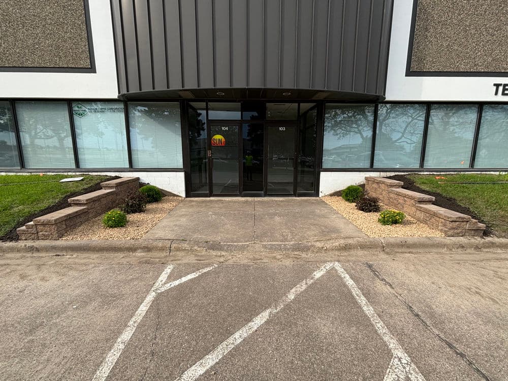 Retaining Wall and Landscaping Upgrade for Business Strip in Apple Valley image